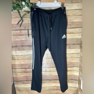 Adidas Primegreen Black Sweatpants Joggers Track Pants Ankle Zip Women’s Size L